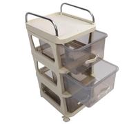 Fdit Archivo de Archivos de Rodaje, Gabinete de Almacenamiento de Oficina con Ruedas para el Hogar y la Oficina, Hecho de PP y Acero Inoxidable, Se Adapta Al Tamaño de A4 (Triple Capa)