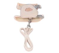 Fdit Arnés de Mochila para Perro con Diseño de Animales Encantadores con Correa para Paseos y Actividades, Material de Algodón y Poliéster para Perros Pequeños Gatos (Oso)