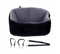 Fdit Asiento de Coche para Perros para el Pasajero Delantero, Asiento de Coche para Mascotas, Cama de Viaje, Tela de Seda de Hielo Transpirable, Derramamiento de Agua, 48x46x28 Cm