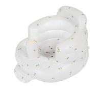 Fdit Asiento Inflable para bebé, Silla de Apoyo Infantil de Dibujos Animados Suaves para Recién Nacidos y Niños Pequeños, Tumbona Inflable Portátil de PVC para Jugar o Descansar (base de hoja de