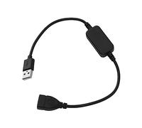 Fdit Atenuador de Luz Bluetooth USB, Controlador de Tira LED RGB Inalámbrico con Ajuste de Brillo, Compatible con Luces de un Color, para Luces de Disco de Tira de Luz de Gabinete de (BLACK)