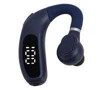 Fdit Auriculares con Gancho para la Oreja con Pantalla Digital, Auriculares Inalámbricos, Sonido para Llamadas de Negocios, Reuniones, Uso Manos Libres (Blue)