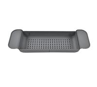 Fdit Bandeja de Bañera Bandeja, Estante de Almacenamiento de la Bañera Estante de Bañera Expandible No Slip Material Longitud Ajustable para el Lavabo de la Cocina del Baño con la (2)