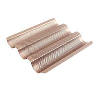 Fdit Bandeja de Pan Francés Antiadherente para Moldes para Pan Perforada para Hornear Pan