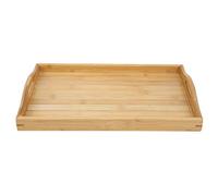 Fdit Bandeja de té de bambú, Elegante Mesa para Servir Tazas de té Chino con Material de bambú de Primera Calidad, para el Hogar, Oficina, Casa de, Restaurante (grande)