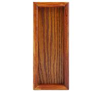 Fdit Bandeja de té de Madera, Bandeja de Madera Ligera para Servir, Plato Rectangular para Mesa de Servir, Aperitivos, Plato de Almacenamiento de Alimentos para el Hogar, Oficina, (20 * 8cm)