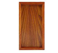 Fdit Bandeja de té de Madera, Bandeja de Madera Ligera para Servir, Plato Rectangular para Mesa de Servir, Aperitivos, Plato de Almacenamiento de Alimentos para el Hogar, Oficina, (22 * 12cm)