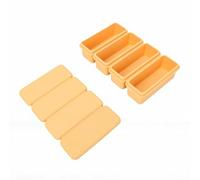Fdit Bandeja Grande para Cubitos de Hielo con Tapa Antipolvo, Silicona de Grado Alimenticio para Paletas, Cócteles y Sopas, Molde Flexible para Botellas de Agua, Sopas y Salsas (YELLOW)