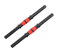 Fdit Barras con Mancuernas de 40 Cm, Empuñaduras Antideslizantes para Levantamiento de Pesas para Entrenamiento de Fuerza con Tuercas para Equipos de Fitness en el Hogar