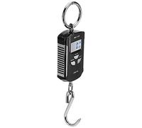 Fdit Báscula Colgante Digital de 200kg y 100g, Báscula Electrónica LCD con Retroiluminación LED para Pesca, Caza, Equipaje, Ganado (marco de plata)