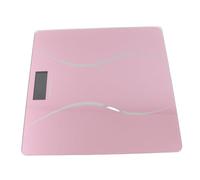 Fdit Báscula de Baño Digital 400lb 180kg con Tecnología Step On, Pantalla LCD Retroiluminada, Vidrio Templado de 6mm, Encendido y Apagado Automático, Precisión de 0.05kg para Uso en (PINK)
