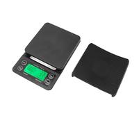 Fdit Báscula de café Digital, Precisión de 0,1 G de Alta Precisión con Temporizador, Portátil y Liviana para Verter sobre Granos de café Expreso, Hornear en la Cocina, Tapete de