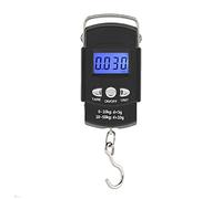 Fdit Báscula Digital, Báscula de Peso Digital LCD Electrónica Portátil con Gancho de Cinta Métrica para Equipaje, Viajes, Hogar, Pesaje de Paquetes Exprés