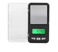 Fdit Báscula Digital de Bolsillo de Precisión de 0,01 G, Minibáscula para Alimentos con Pantalla LCD Retroiluminada y Función de Tara para Medicamentos Dorados, Cocina y Pasatiempos