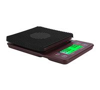 Fdit Báscula para Verter sobre café Báscula Digital para Pesar café para con Temporizador Incorporado 99 Min 59 S Estera de Silicona Pantalla LCD de Cubierta Dura para una (Borgoña 5KG/0.1)