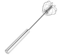 Fdit Batidor de Huevos de Acero Inoxidable, Mezclador Semiautomático con Ergonómico para Huevos, Salsa, Batido de Leche, Crema, Masa, Utensilio de Cocina (k3328#B(tamaño mediano))
