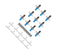 Fdit Bebedor de Conejos Niple Bounder Duradero Pluma Doble para Las Herramientas de Agua Potable de Conejos, 10 Piezas para Mascotas Acero Inoxidable