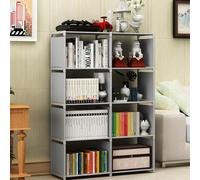 Fdit Biblioteca Moderna de 5 Niveles Estante de Cojinete Versátil Compact Organization Dormitorio en Acero/Gris (#1)