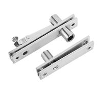 Fdit Bisagra de Acero Inoxidable, Bisagra de Resorte de Rotación de 360 grados para Puerta de Gabinete de Madera de Puerta de Aleación de Plata para Muebles de Sala de