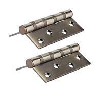 Fdit Bisagra de Puerta con Pasador Suelto de 4,1 Pulgadas, Silenciador, Bisagras Amortiguadoras, Cojinete Silencioso, Acero Inoxidable de 3 Mm, Resistente, Suave, Resistente Al óxido