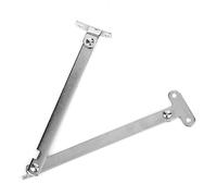 Fdit Bisagras de Soporte de Acero Inoxidable de 5 Piezas con Alta Resistencia a la Corrosión para Gabinetes, Armarios y Puertas, Duraderas y Flexibles, Tamaño de 12 Cm