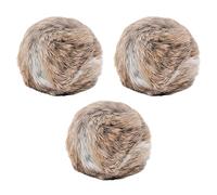 Fdit Bolas de Hierba Gatera de Piel de Conejo Sintética, Juguetes Interactivos Suaves y Esponjosos para Gatos, Bolas de Juego para Gatitos con Costuras Reforzadas, Enriquecimiento de