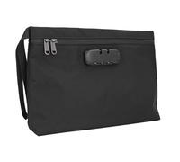 Fdit Bolsa a Prueba de Olores con Cerradura de Combinación Bolsa de Almacenamiento a Prueba de Olores Contenedor de Almacenamiento de Viaje Forrado con Carbón Activado para Accesorios (Black)