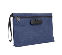 Fdit Bolsa a Prueba de Olores con Cerradura de Combinación Bolsa de Almacenamiento a Prueba de Olores Contenedor de Almacenamiento de Viaje Forrado con Carbón Activado para Accesorios (Azul Oscuro)