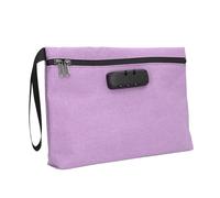 Fdit Bolsa a Prueba de Olores con Cerradura de Combinación Bolsa de Almacenamiento a Prueba de Olores Contenedor de Almacenamiento de Viaje Forrado con Carbón Activado para Accesorios (Rosado)