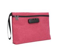 Fdit Bolsa a Prueba de Olores con Cerradura de Combinación Bolsa de Almacenamiento a Prueba de Olores Contenedor de Almacenamiento de Viaje Forrado con Carbón Activado para Accesorios (Rosada)