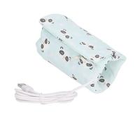 Fdit Bolsa Calentadora de Biberones USB para Bebés, Calentamiento Rápido para Calentador de Leche de Viaje - para Móviles (Panda)