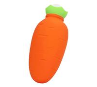 Fdit Bolsa de Agua Caliente de Silicona con Forma de Zanahoria con Excelente Retención de Calor, Diseño a Prueba de Fugas, Uso Versátil para Dolores Musculares y Calambres menstruales.