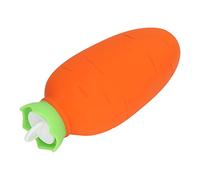 Fdit Bolsa de Agua Caliente de Zanahoria de Silicona Excelente Preservación del Calor para Agua Caliente y Fría, Diseño a Prueba de Fugas, Multiusos para Dolores Musculares, Calambres Menstruales