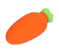 Fdit Bolsa de Agua Caliente de Zanahoria Hecha de Material de Silicona para una Excelente Retención de Calor, Diseño a Prueba de Fugas, Uso Versátil para Dolores Musculares, Calambres Menstruales y