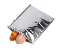 Fdit Bolsa de Almacenamiento de Alimentos Aislada de Aluminio Plateado de 3 Mm de Espesor 5stcs Refrigerador Térmico para Oficina de Viajes (35 * 40cm)