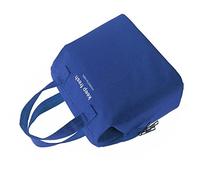 Fdit Bolsa de Almuerzo Aislada, Lonchera Reutilizable Impermeable de Tela Oxford con Asas Dobles y Cremallera Bidireccional, para Desplazamientos, Trabajo, Oficina, Escuela (BLUE)
