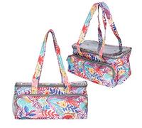 Fdit Bolsa de Compras de Punto de Punto Hilo de Vida Larga para la Casa y la Memoria de Viajes para los Entusiastas de Crocheting 600D Oxford Fabric Más Cercano (como Se Muestra en la imagen)