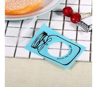 Fdit Bolsa de Envasado de Galletas de Plástico de Plástico de Grado Alimenticio 100pcs/paquete para el Cumpleaños de la Boda-4 Colores para Suministros de fiesta-materia: ; Cantidad: 100pcs (#4)