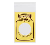 Fdit Bolsa de Envasado de Galletas de Plástico de Plástico de Grado Alimenticio 100pcs/paquete para el Cumpleaños de la Boda-4 Colores para Suministros de fiesta-materia: ; Cantidad: 100pcs (#3)