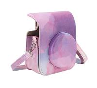 Fdit Bolsa de PU para Cámara Instantánea con Correa de Hombro Ajustable para 12, Suave, Resistente a los Arañazos, para Disparar Al Aire Libre (Nube de ensueño)