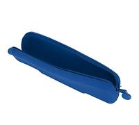 Fdit Bolsa de Silicona Suave con Cremallera, Estuche Compacto de Viaje para Artículos de Tocador para Lápiz de champú, Organizador a Prueba de Fugas para Mochila, Viajes de Negocios, (Azul (pequeña))