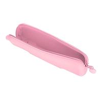 Fdit Bolsa de Silicona Suave con Cremallera, Estuche Compacto de Viaje para Artículos de Tocador para Lápiz de champú, Organizador a Prueba de Fugas para Mochila, Viajes de Negocios, (Rosa (pequeño))