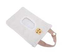 Fdit Bolsa dispensadora de toallitas para bebé recargable, exquisita artesanía, bolsa de almacenamiento portátil para llevar artículos esenciales, 1 toallita (tigre blanco)