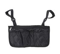 Fdit Bolsa Lateral para Silla de Ruedas, Bolsa de Almacenamiento No Tejida con Múltiples Opciones para Colgar, Organizador de Dispositivos de Movilidad para Sillas de Ruedas y