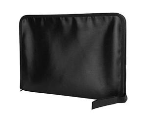Fdit Bolsa Organizadora de Documentos de 12 Bolsillos Impermeable e Ignífuga para Uso Escolar y de Oficina - Organizador de Archivos Portátil Negro con Etiquetas del Alfabeto (Páginas interiores