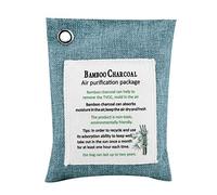 Fdit Bolsa Purificadora de Aire, Bolsa Desodorizante de Carbón de bambú, Ambientadora Absorbente de Agua para Espacio Interior, Gabinete de Almacenamiento de Coche, Baño, (4)