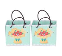 Fdit Bolsas de Papel para Casa de Muñecas 1:12, Material de Papel Premium Que No Destiñe, Accesorios para Casa de Muñecas, 2 uds. para Colección/exhibición de Joyas (G)