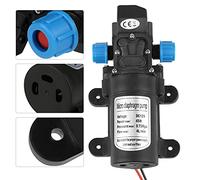 Fdit Bomba de Agua de Micro Diafragma de Poco Ruido 45W 12V para Flujo Autocebante de 4L/min para Acampar Al Aire Libre Negro