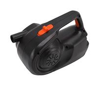 Fdit Bomba de Aire Eléctrica 80W 350L/min con Cargador de Coche 12V DC 7 Boquillas y Manguera para Cama de Inflable