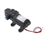 Fdit Bomba de Diafragma Eléctrica de 12 V Apagado Automático Inteligente Reducción de Ruido Incorporada con Salida Estable para Operaciones de Pulverización de Lavado de Automóviles